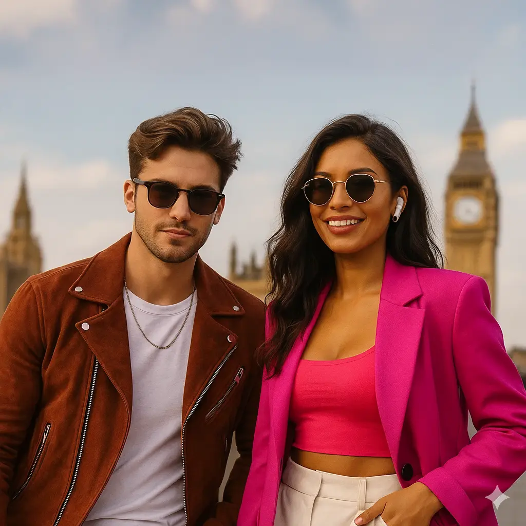 An Instagram influencer walking her dog